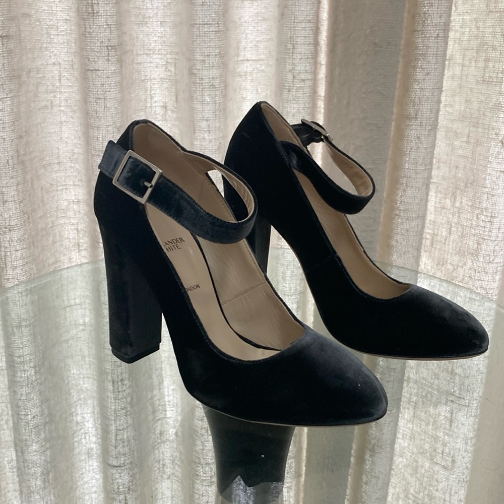 Elegant Black Chunky Heel Mary Jane Shoes